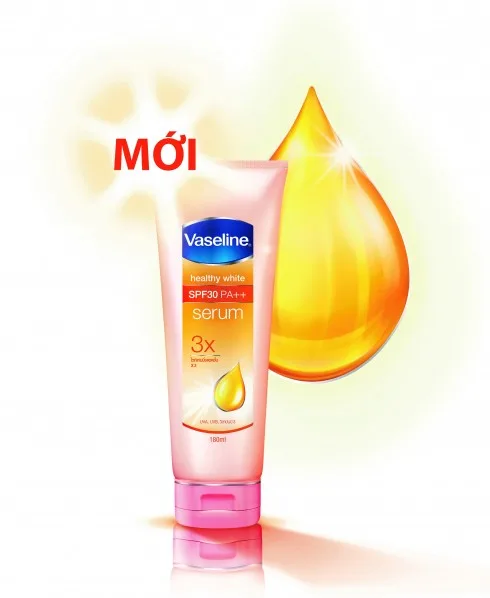Tinh chất dưỡng thể Vaseline Serum SPF 30 PA++ mới, giúp dưỡng trắng và chống nắng gấp 30 lần