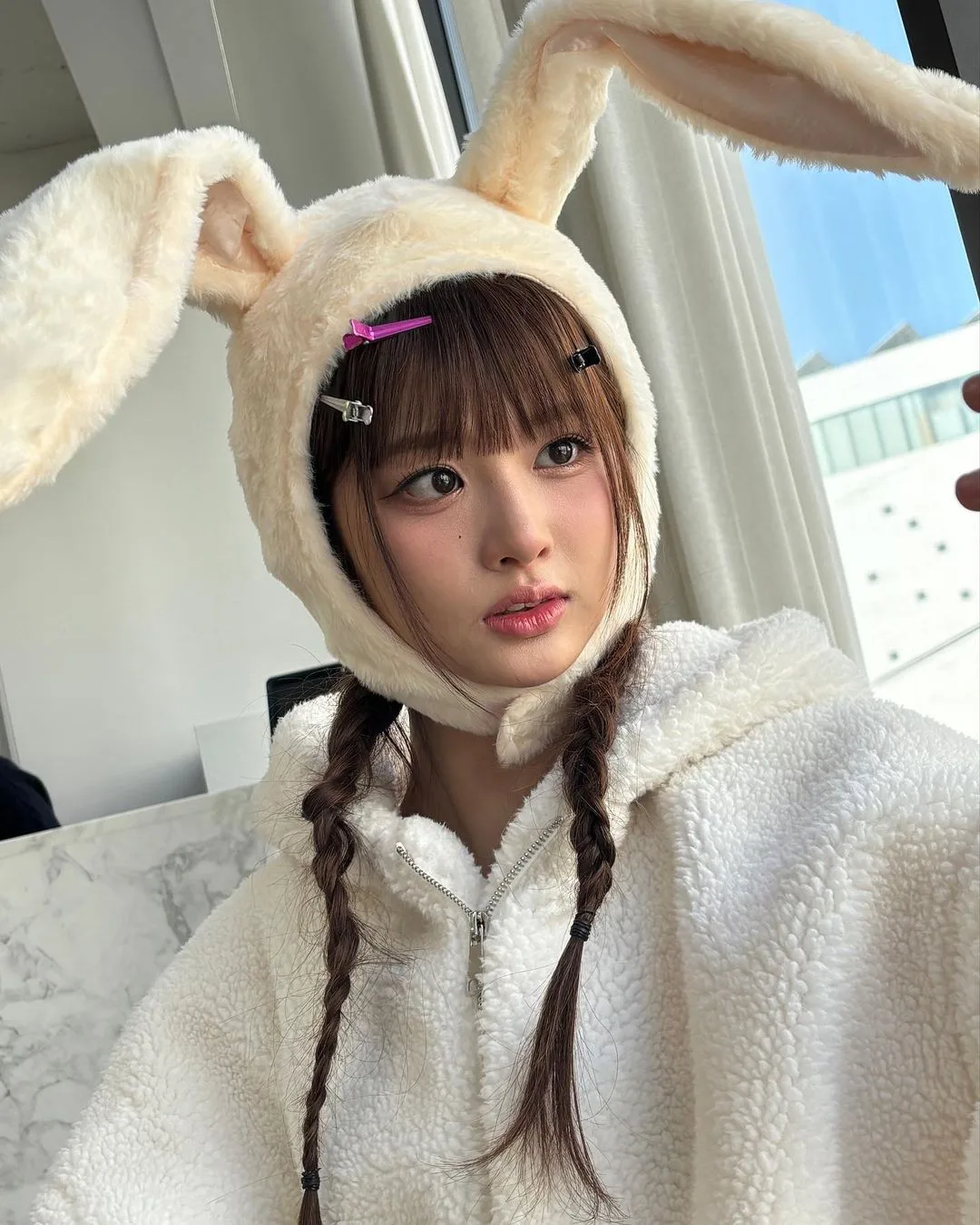 @nmixx_official diện mũ tai thỏ