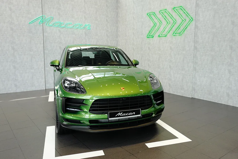 Porsche Macan 2019 màu Mamba Green Metallic