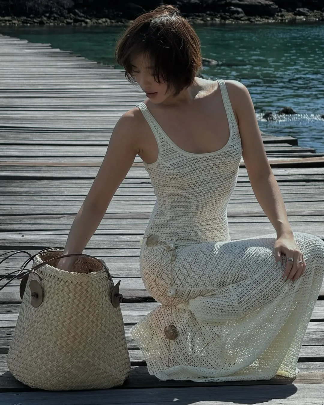 thời trang đan móc xu hướng thủy thủ địa trung hải