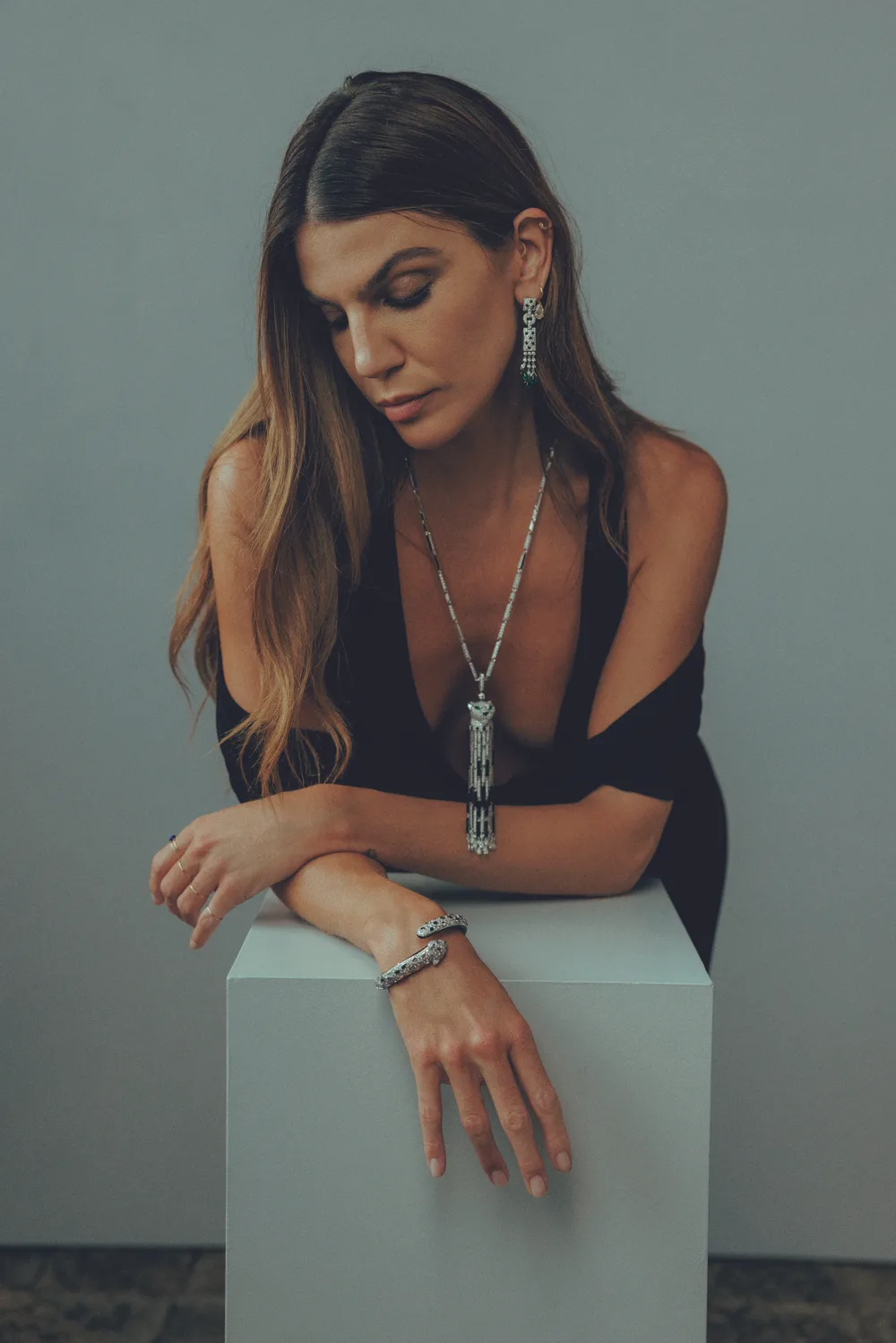 Bianca Brandolini dây chuyền cartier