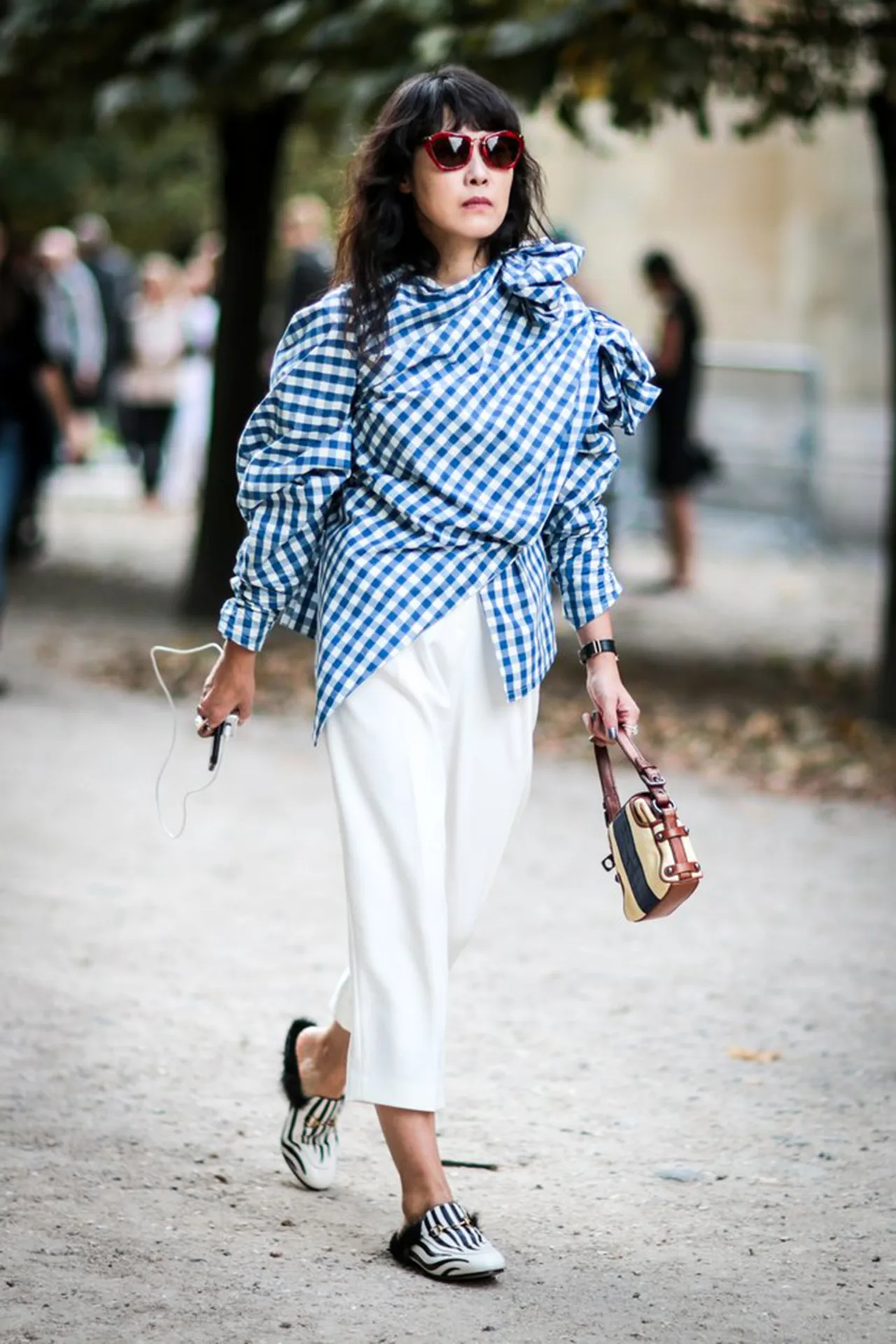 áo kiểu hoạ tiết gingham