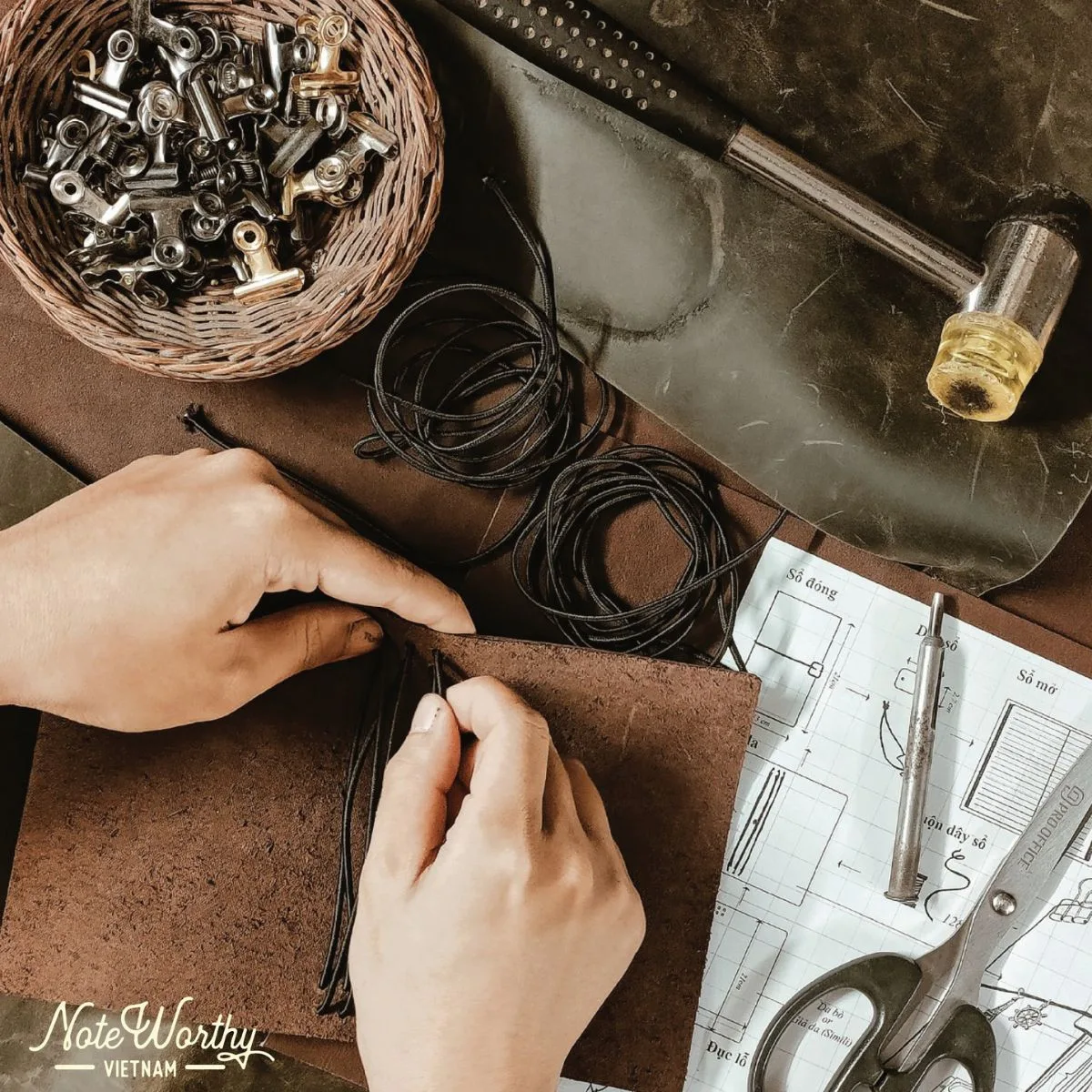 làm sổ tay handmade