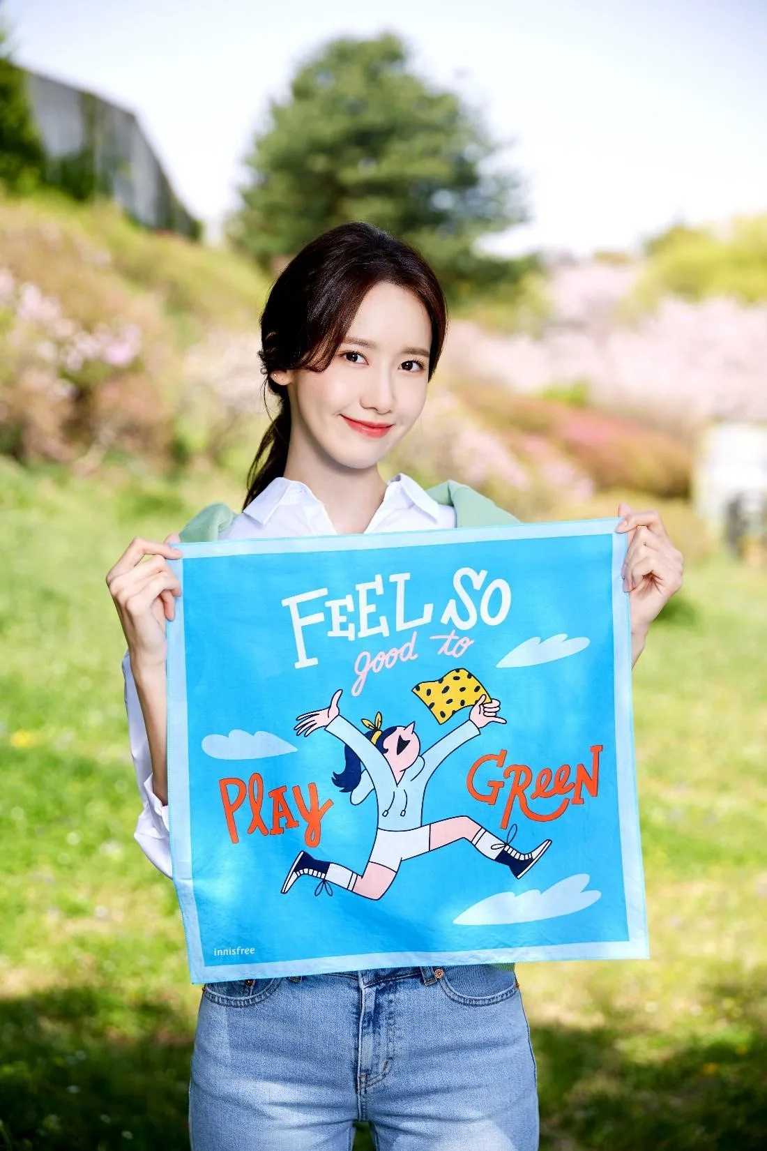 yoona trong chiến dịch eco hankie của innisfree 2019