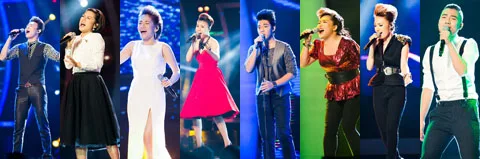 8 thí sinh dự thi đêm Gala3 vòng chung kết Vietnam Idol