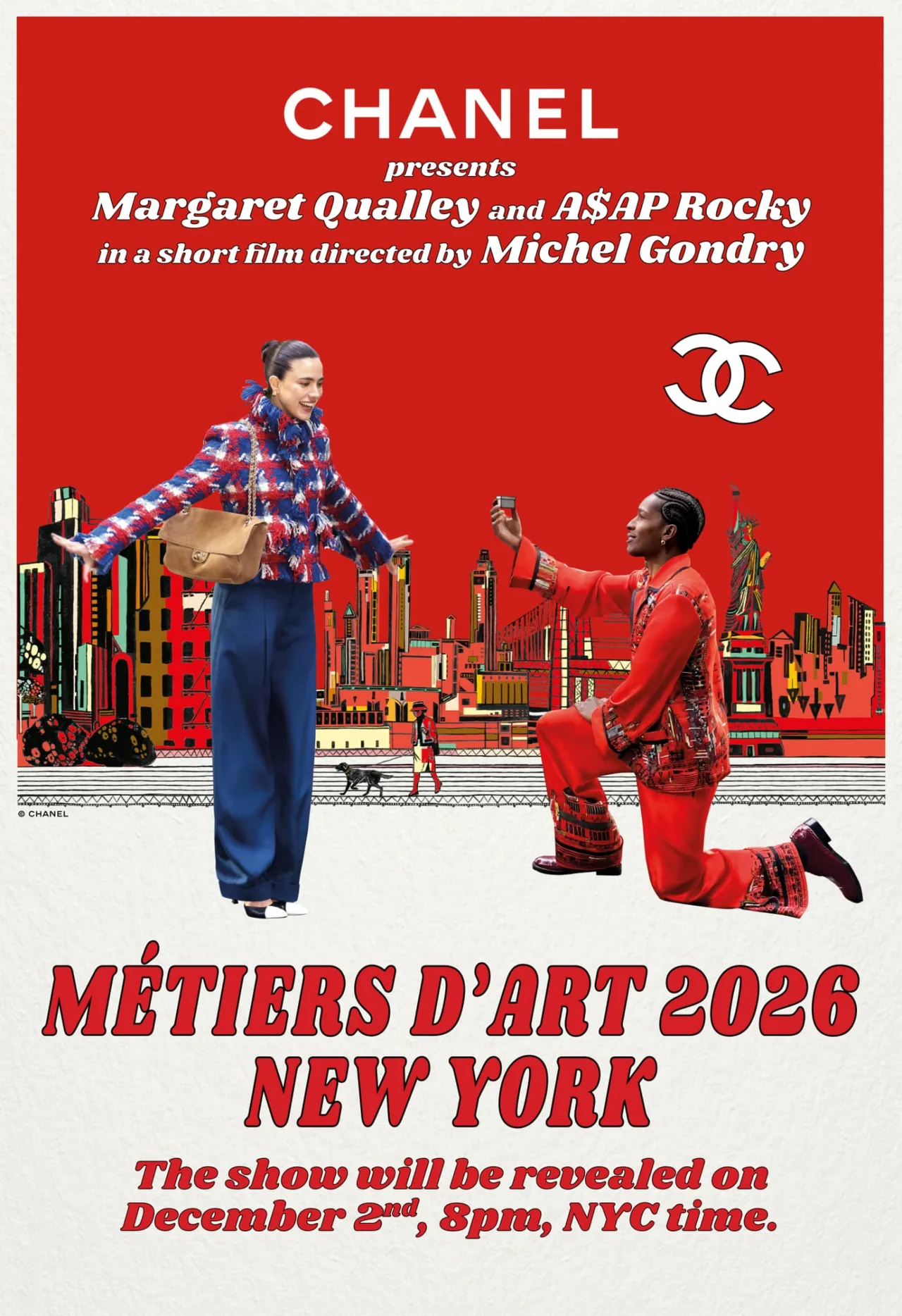 Michel Gondry và các đại sứ Margaret Qualley, A$AP Rocky