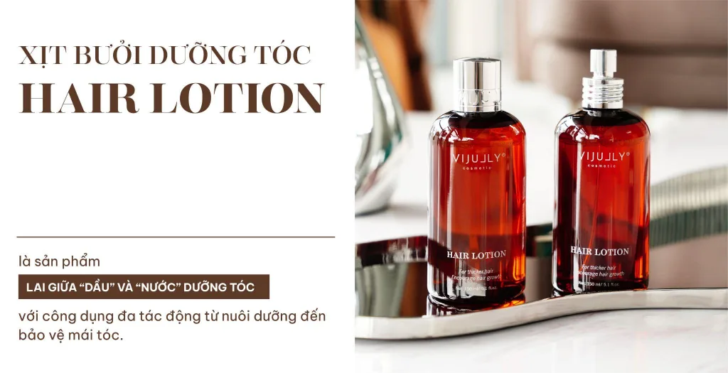 VIJULLY xịt bưởi dưỡng tóc Hair Lotion VIJULLY xịt bưởi dưỡng tóc Hair Lotion