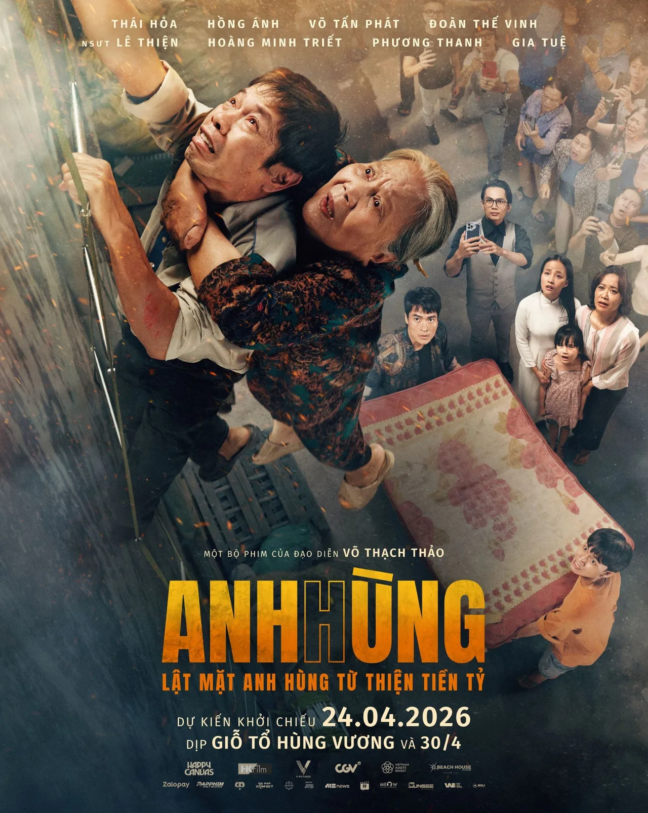 Anh Hùng là bộ phim chiếu rạp tháng 4/2026 điện ảnh Việt Nam thuộc thể loại giật gân, tâm lý xã hội