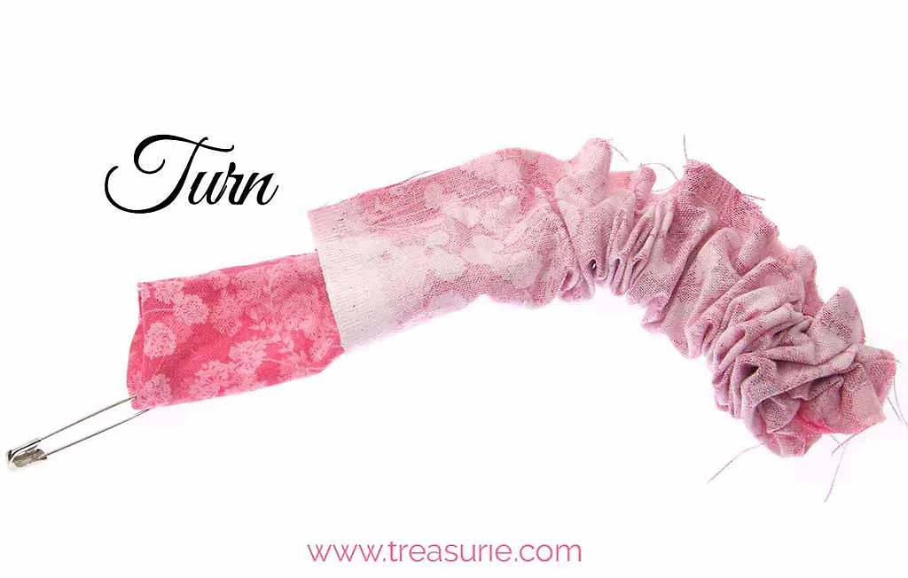 dây buộc tóc từ quần áo cũ lộn trái mặt vái