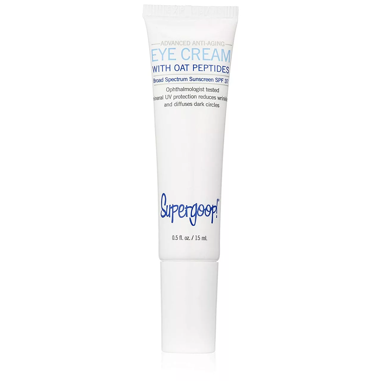 sản phẩm cho vùng mắt Supergoop Advanced Anti Aging Eye Cream Oat Peptide SPF 73.