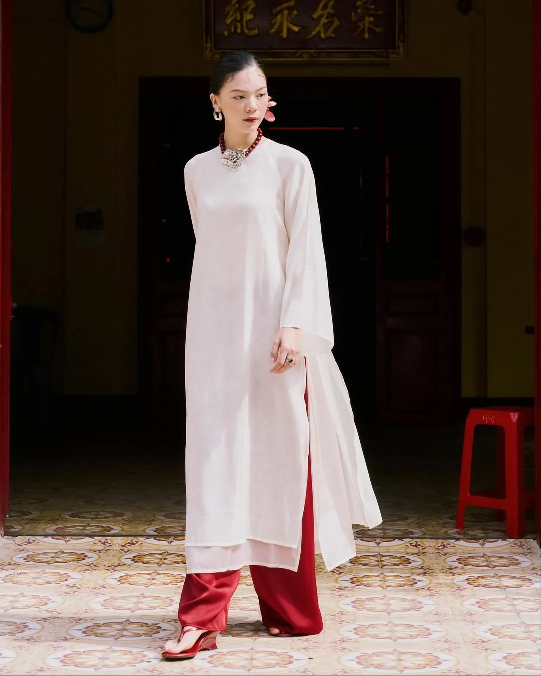 BST áo dài Tết maison.thuy