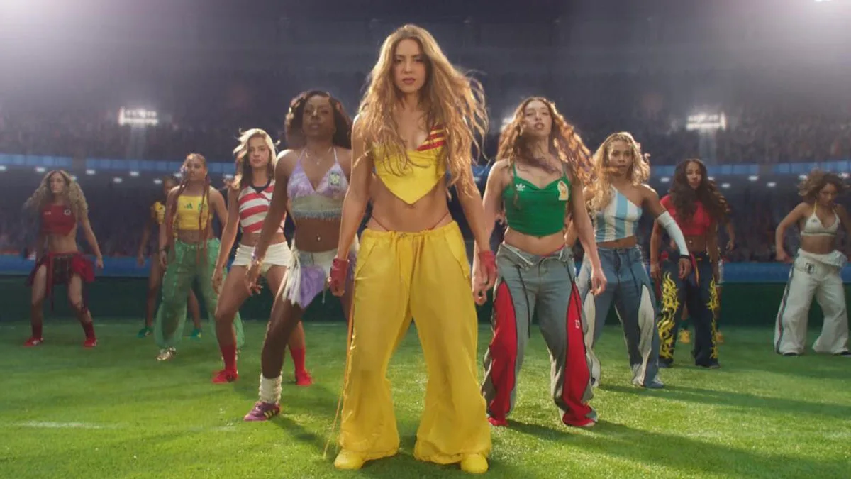 hình ảnh Shakira trình diễn tại World Cup