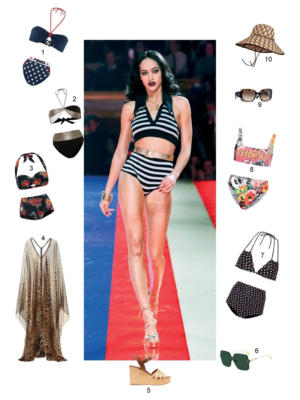 áo tắm 2 xu hướng đồ biow mùa Hè - bikini cạp cao Tommy Hilfiger