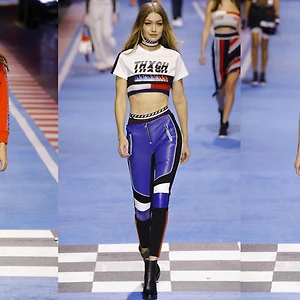 Tommy Hilfiger biến sàn diễn thời trang thành đường đua công thức 1
