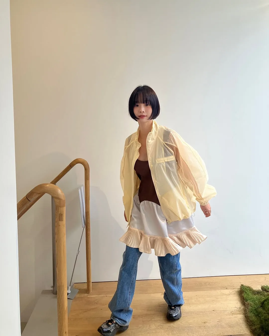 han2bit kem phối denim