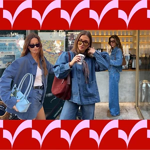 4 phụ kiện màu sắc làm mới bản phối “denim-on-denim”