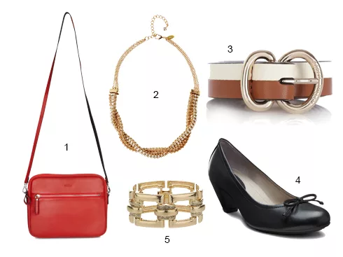 1.Ecco 2.Coast 3.Karen Millen 4.Ecco 5.Topshop