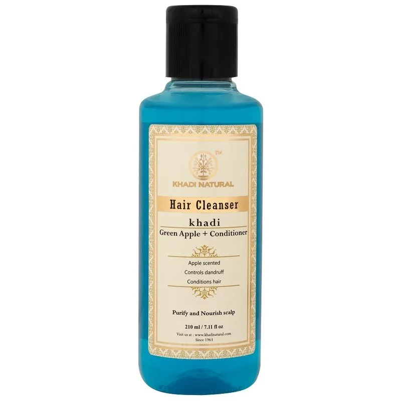 Khadi Natural Green Apple + Conditioner Hair Cleanser. dầu gội Khadi Natural Green Apple + Conditioner Hair Cleanser.