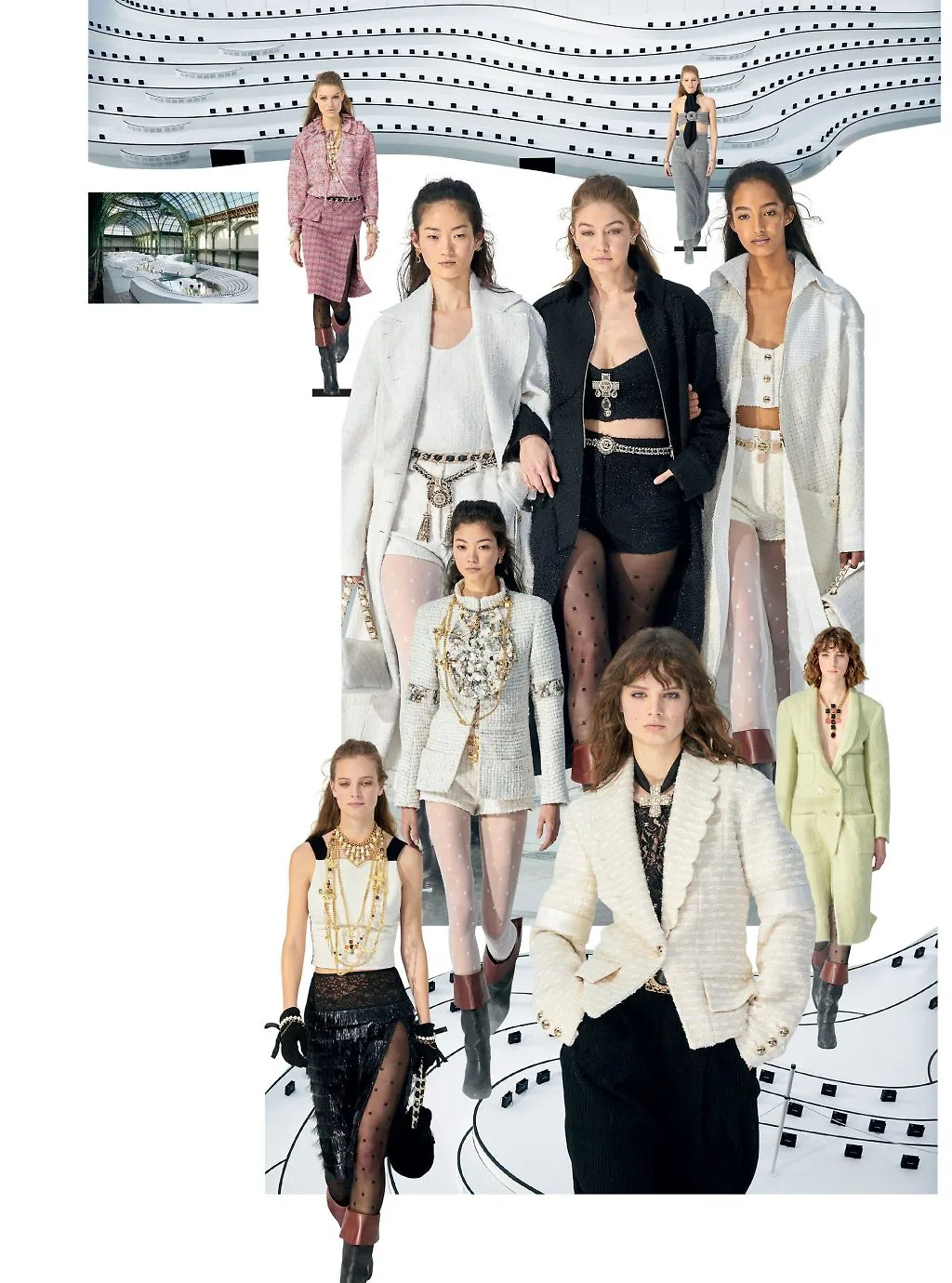 thời trang thương hiệu Chanel với các biểu tượng bộ sưu tập thời trang Chanel Thu Đông 2020