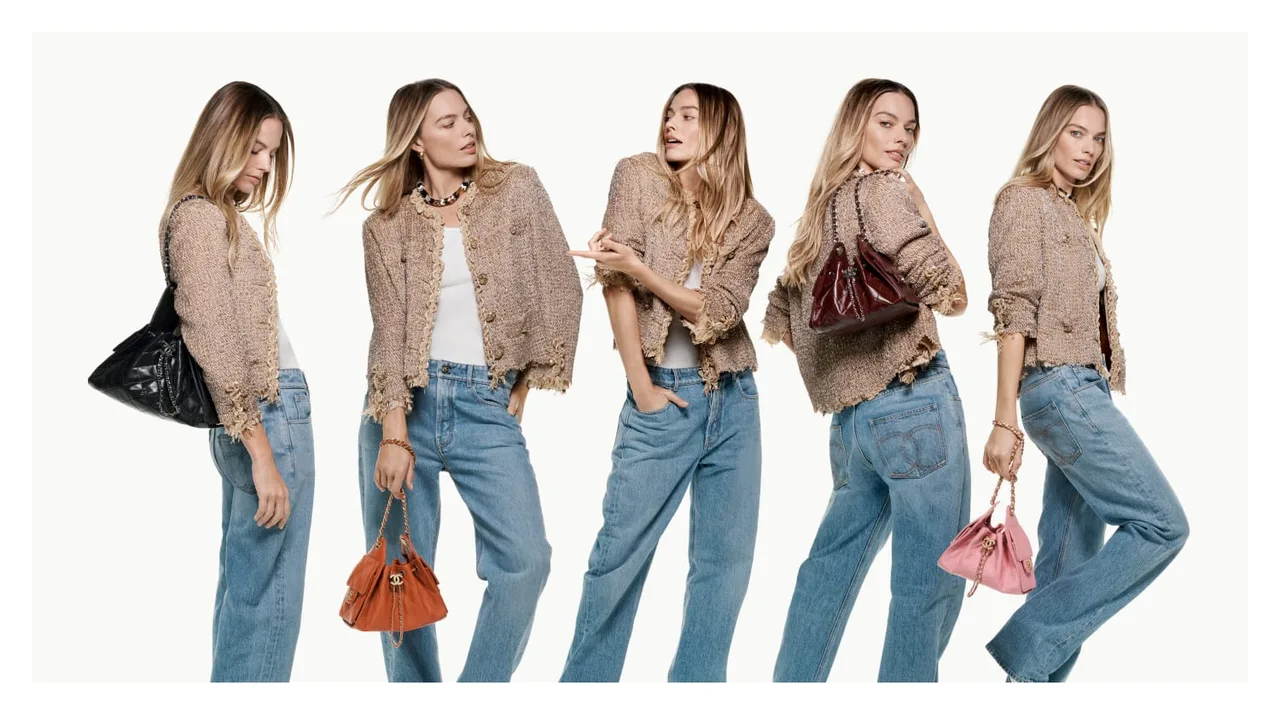 Margot Robbie trong chiến dịch quảng bá túi Chanel 25