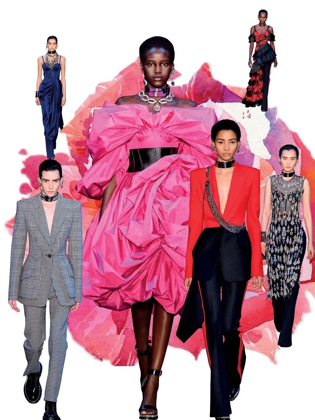 thiết kế 10 bst thời trang mùa thu - đông 2019 của alexander mcqueen