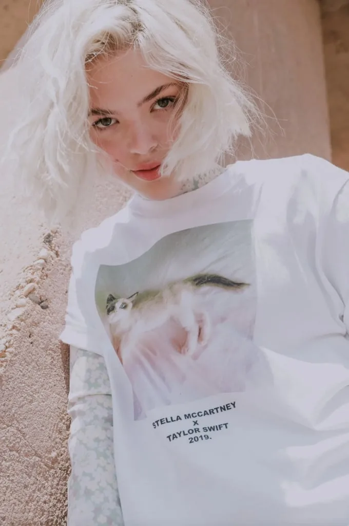 Áo thun trắng kitty BST StellaxTaylor