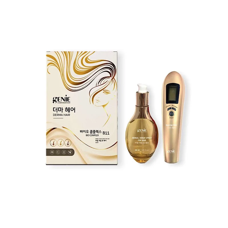 Lược ánh sáng kích thích mọc tóc laser Demar Hair kèm Serum dưỡng tóc Bio complex B11 Genie Lược ánh sáng laser Demar Hair kèm Serum dưỡng tóc Bio complex B11 Genie
