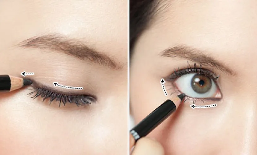 Cách kẻ mắt bằng chì 1 Cách kẻ mắt bằng chì 1