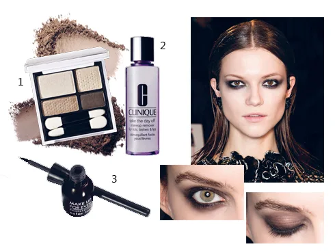 1.Phấn mắt 4 màu Laneige 2.Tẩy trang Clinique 3.Viền mắt Make Up For Ever