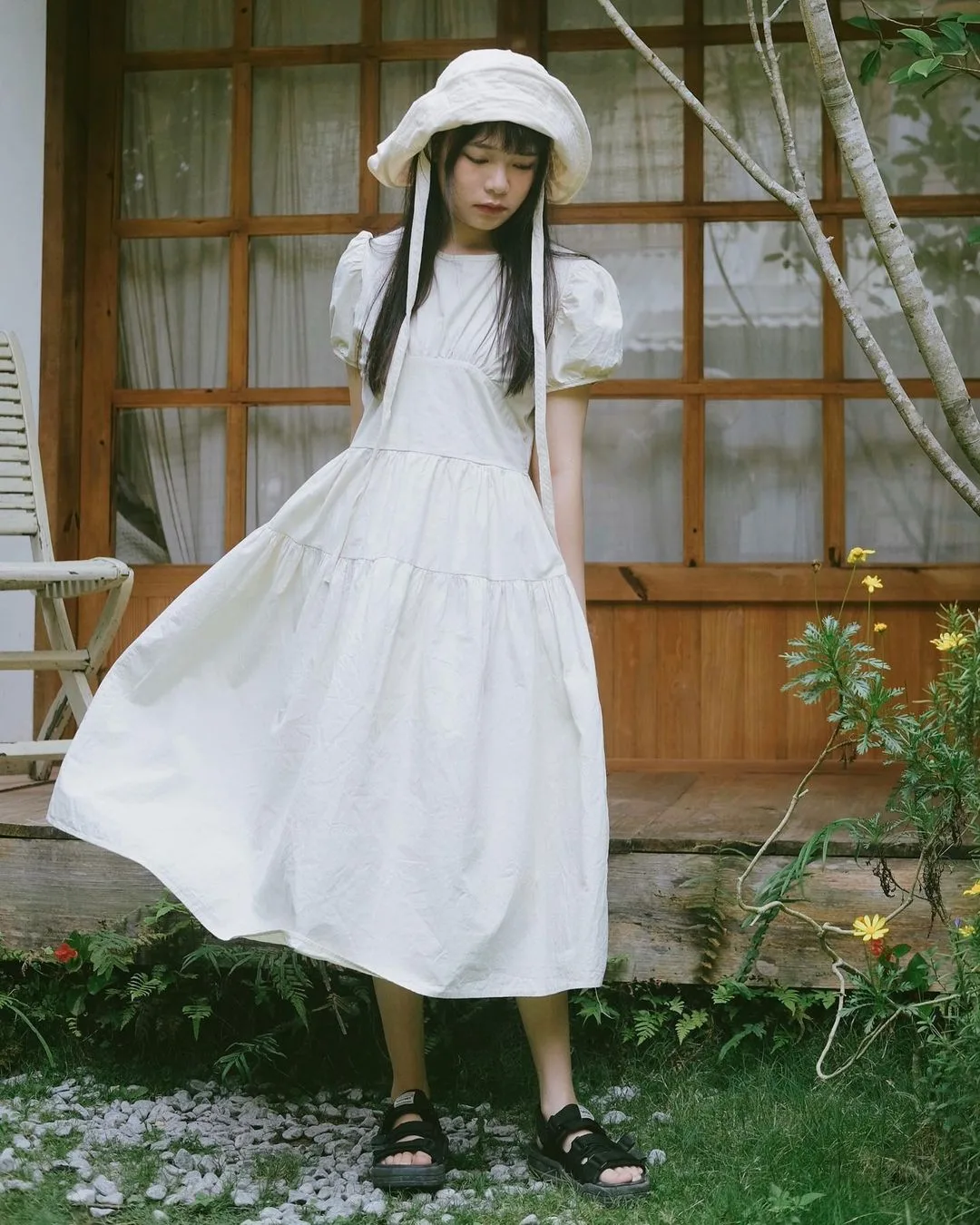 áo babydoll màu trắng