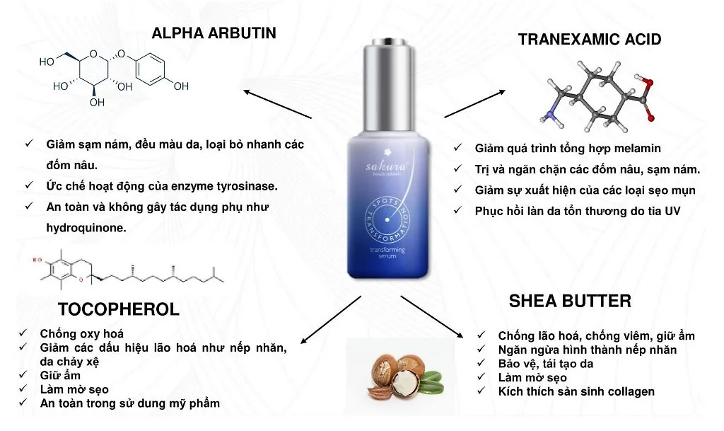 kem trị nám da sakura