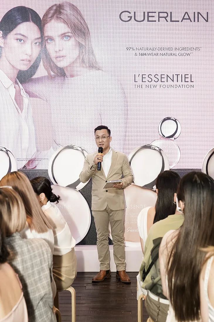 Guerlain-Mr Nguyen Ngoc Phong Dinh (Country Manager of Guerlain) phat bieu Guerlain-Mr Nguyen Ngoc Phong Dinh (Country Manager of Guerlain) phat bieu