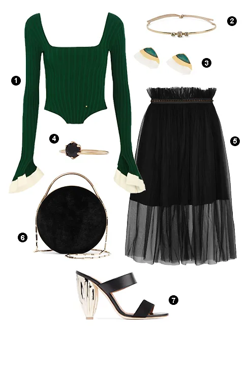 Cách phối đồ thời thượng với váy Tulle 21