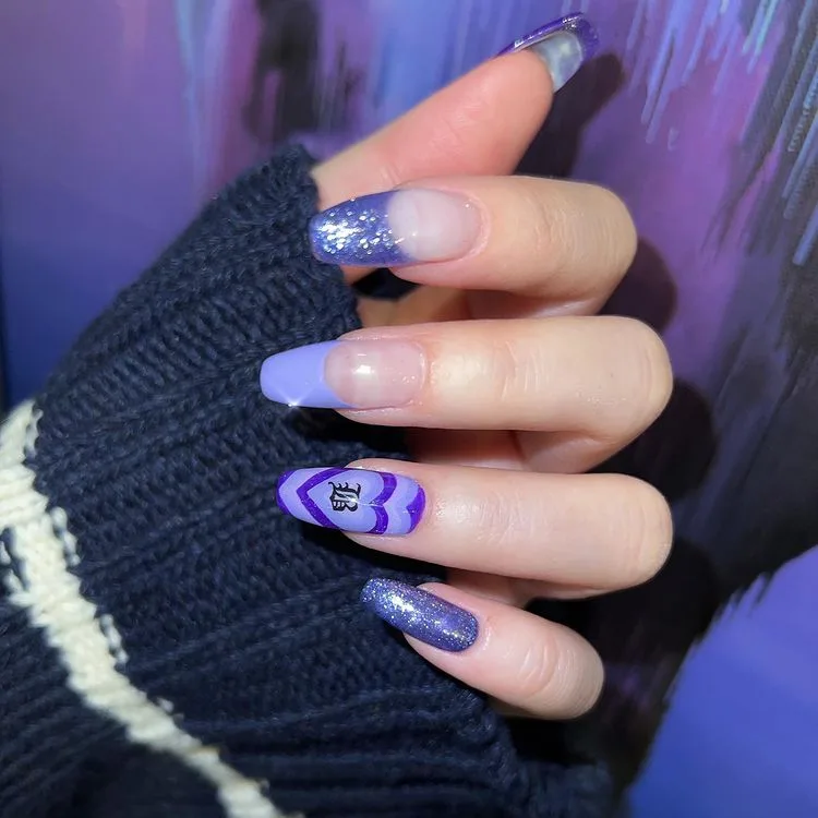 Xu hướng nail Very Peri Xu hướng nail Very Peri