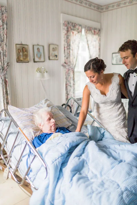 As she introduced her new husband to her grandfather, it brought tears to my eyes.