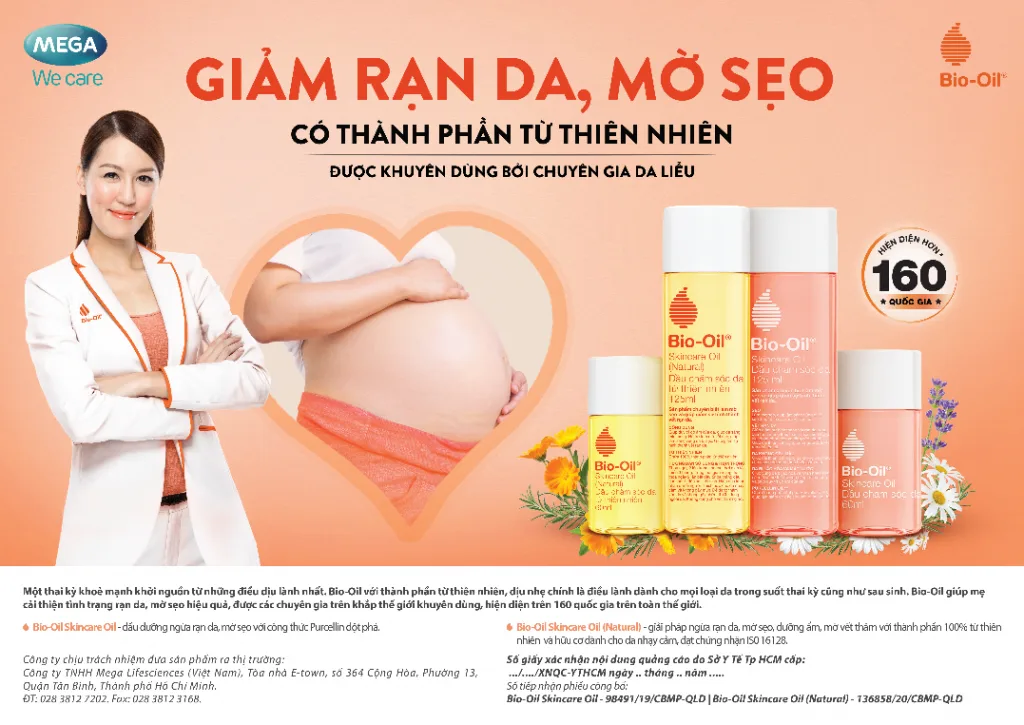 Dầu dưỡng rạn da giảm rạn da, mờ sẹo được khuyên dùng bởi chuyên gia da liễu