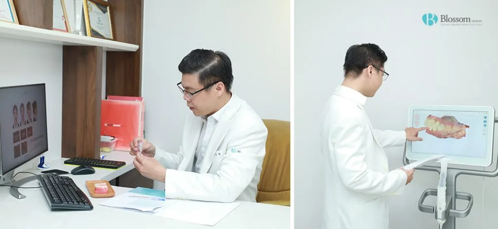 Hệ thống phân tích thẩm mỹ chuyên sâu kết hợp với dữ liệu số hóa toàn diện của niềng răng trong suốt hỗ trợ đắc lực cho Bác sĩ tạo nên một phác đồ niềng răng lí tưởng. Hệ thống phân tích thẩm mỹ chuyên sâu kết hợp với dữ liệu số hóa toàn diện của niềng răng trong suốt hỗ trợ đắc lực cho Bác sĩ tạo nên một phác đồ niềng răng lí tưởng.