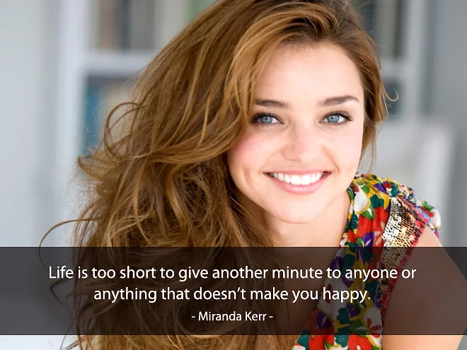Câu nói hay về tình yêu của Miranda Kerr