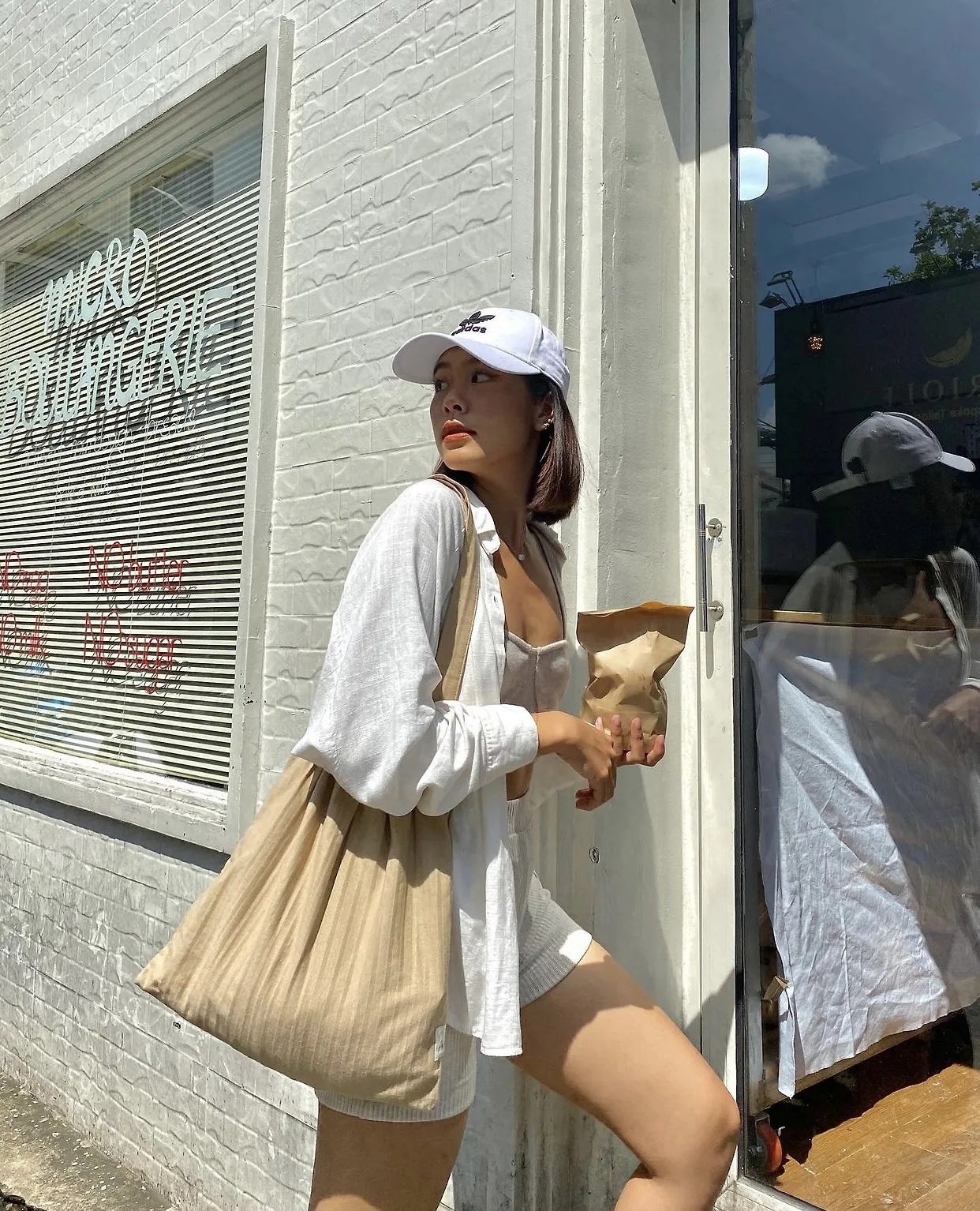 túi vải màu kem ACOHI