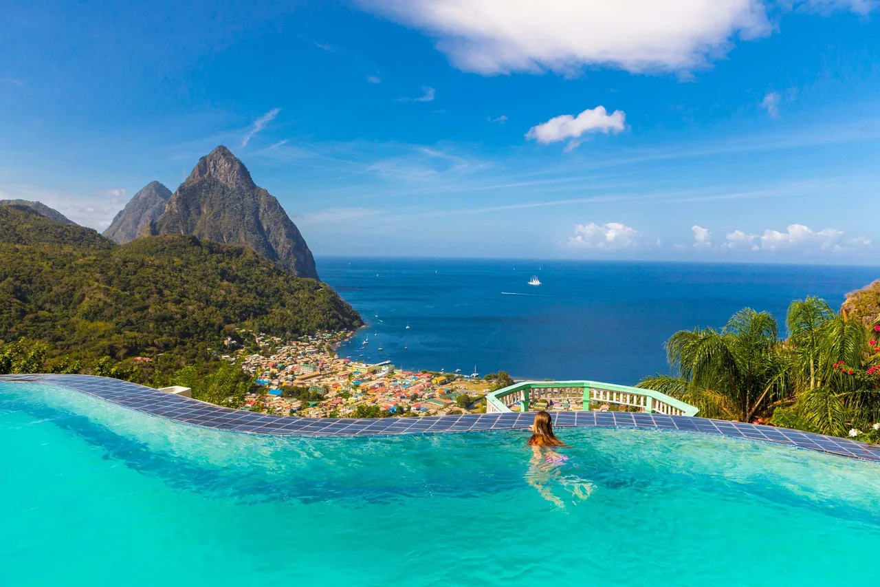 du lịch biển trăng mật saint lucia