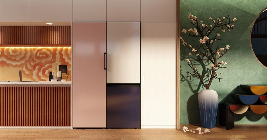 tủ đồ và chậu hoa bespoke