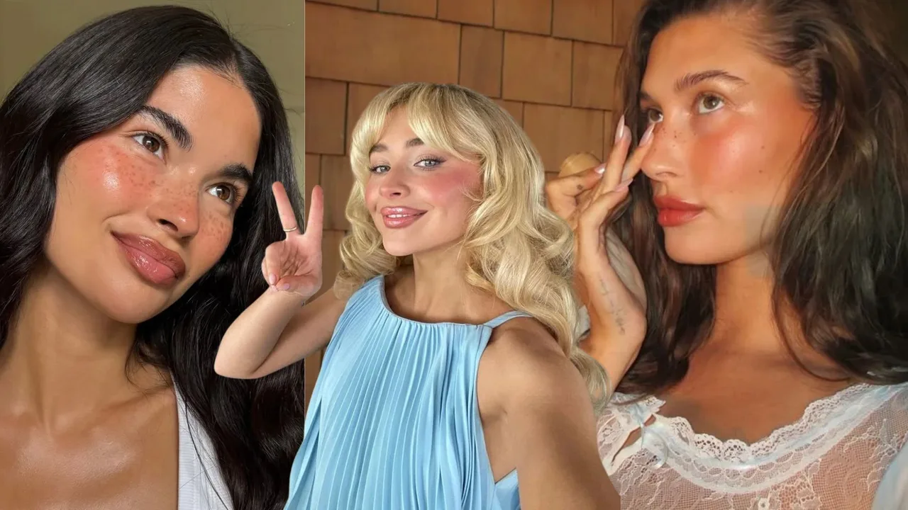 3 phong cách makeup nổi bật từ xu hướng làm đẹp TikTok 2025: da căng bóng, má ửng hồng, môi nhẹ tự nhiên