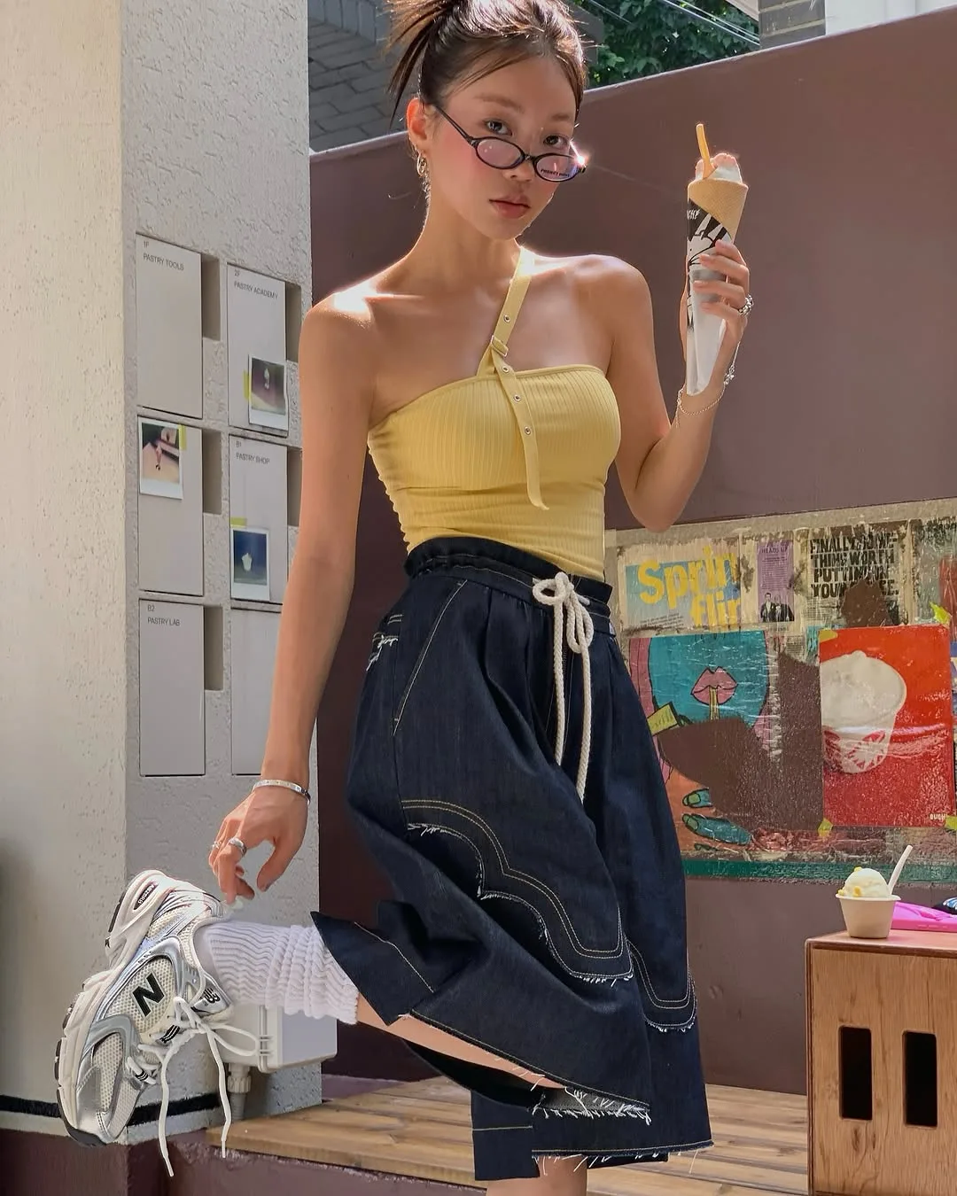 mulbada quần đùi phối tubetop