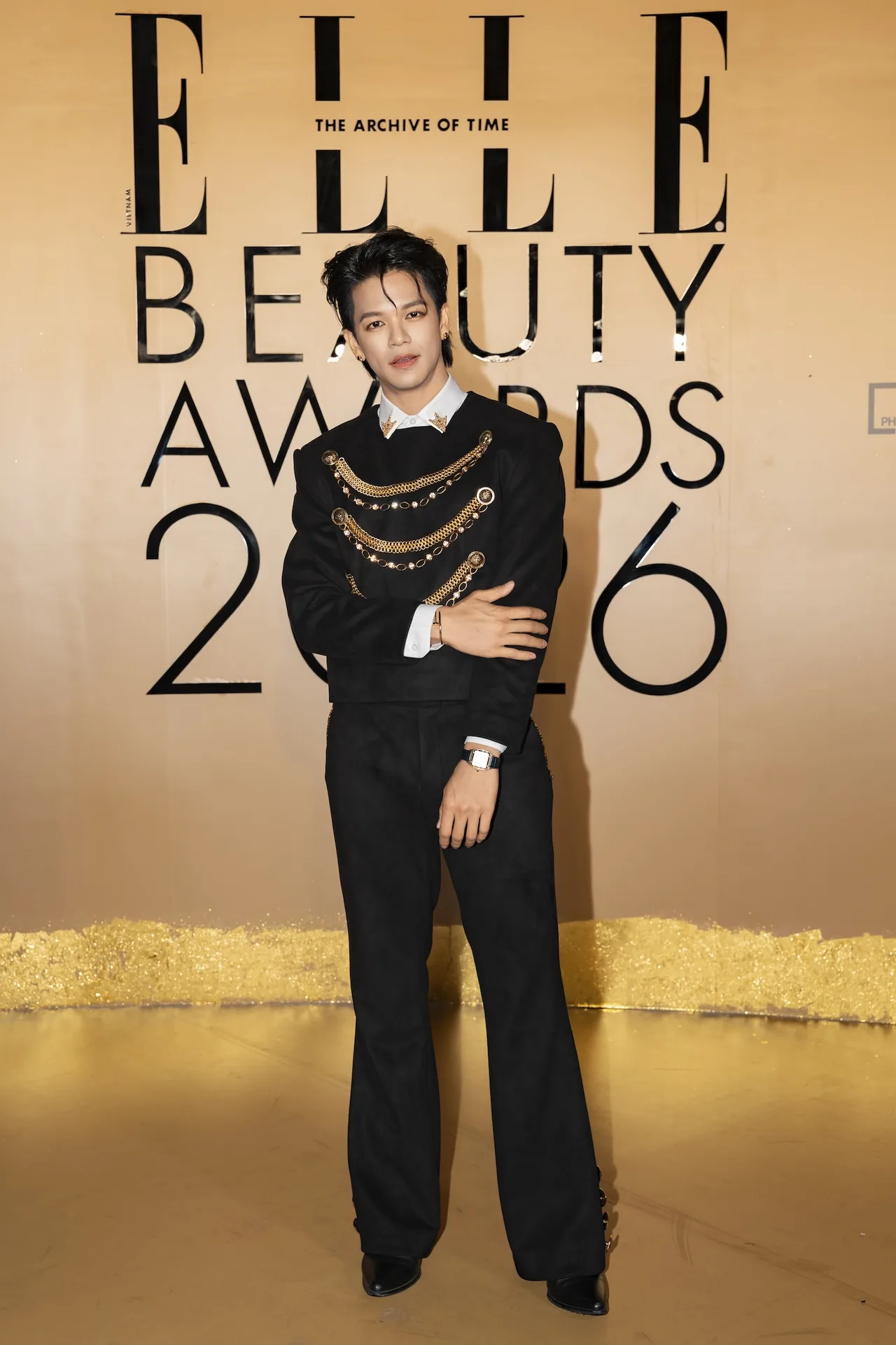 Ca sĩ (S)TRONG Trọng Hiếu elle beauty awards