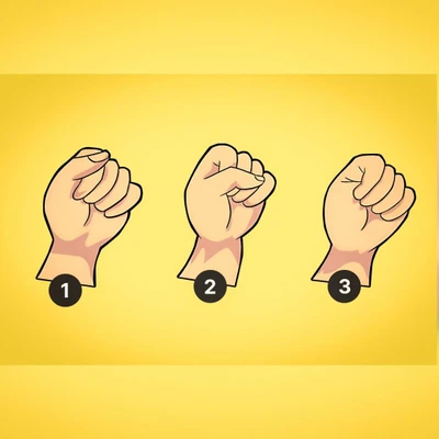 trắc nghiệm cách nắm bàn tay