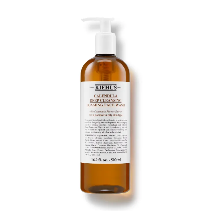 Kiehl's Calendula Deep Cleansing Foaming Face. Sữa rửa mặt dịu nhẹ Kiehl's Calendula Deep Cleansing Foaming Face giúp tránh nếp nhăn