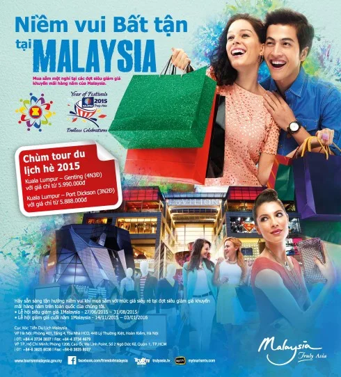 Niềm vui bất tận du lịch Malaysia