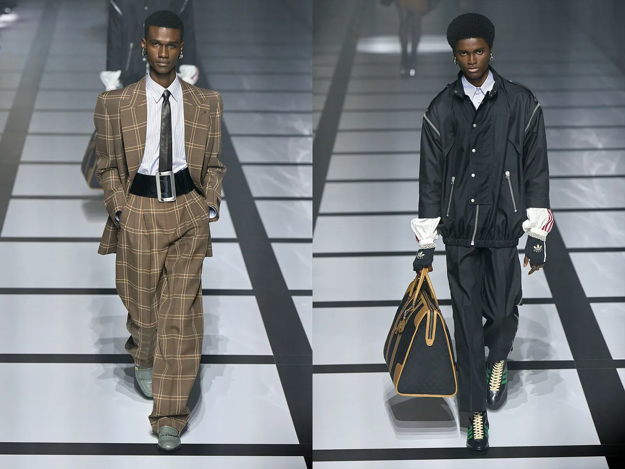 gucci adidas thu đông 2022 look 71 72