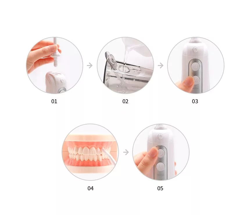 Các bước sử dụng máy tăm nước Các bước sử dụng máy tăm nước