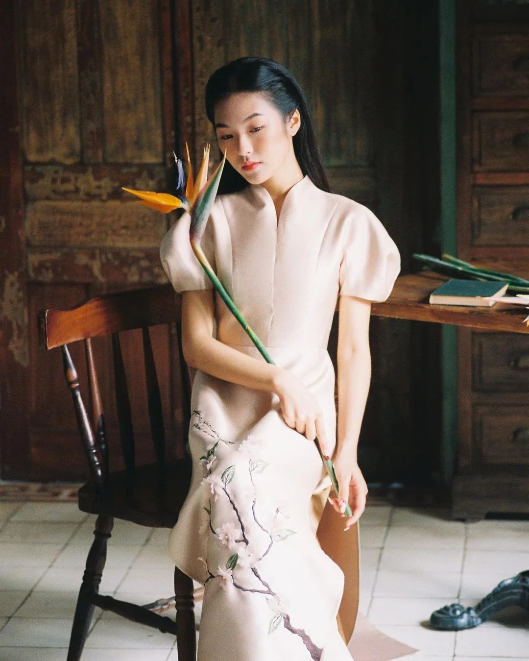 áo dài cổ đặc biệt